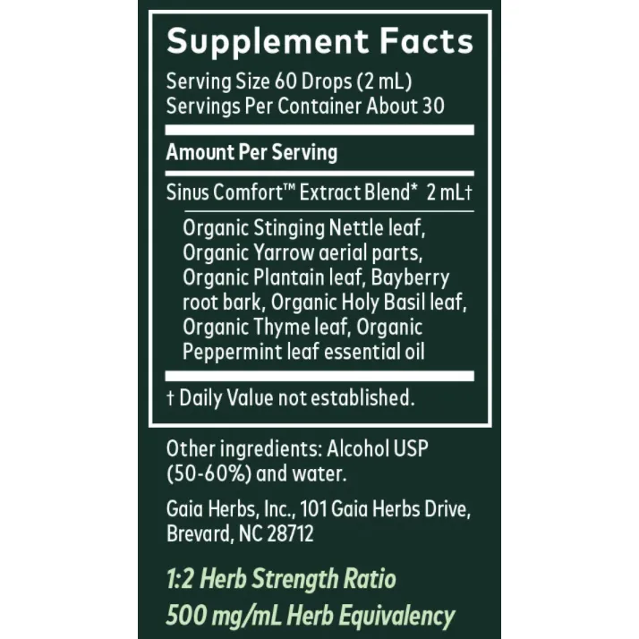Sinus Comfort 2 fl oz by Gaia Herbs