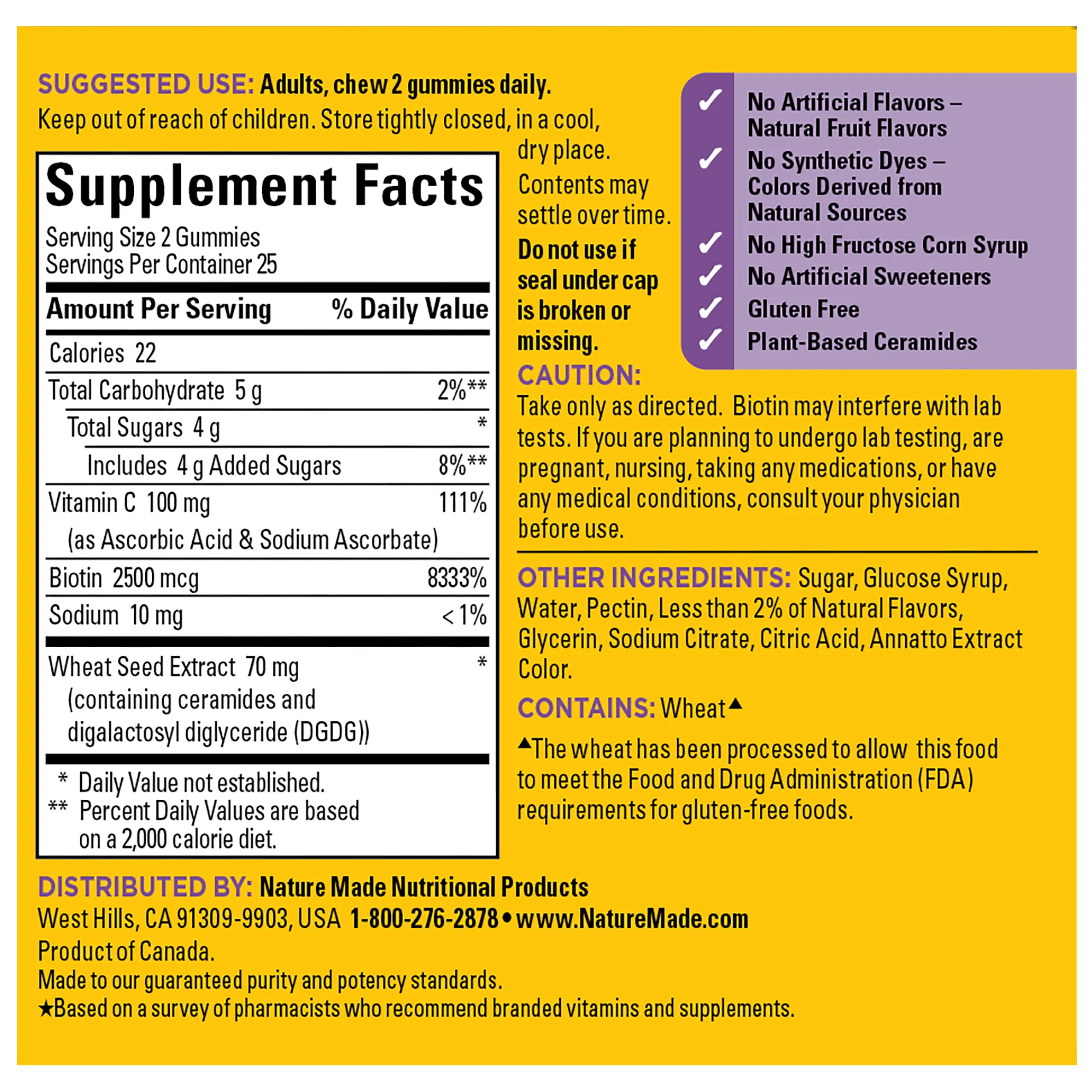 Skin Hydration   Ceramides Gummies