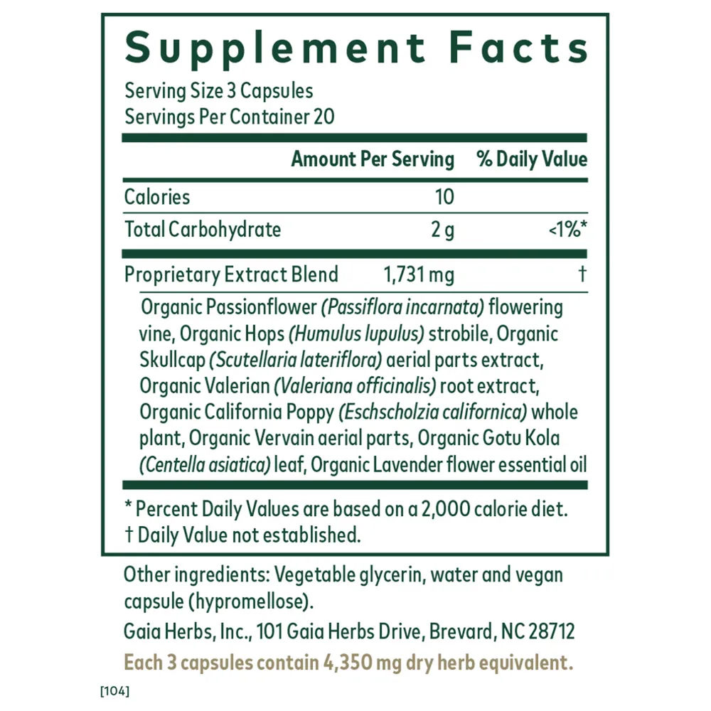 Sleep Formula 60 caps by Gaia Herbs Pro