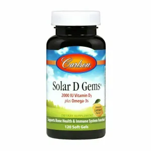 Solar D Gems 2000 IU 120 gels by Carlson Labs