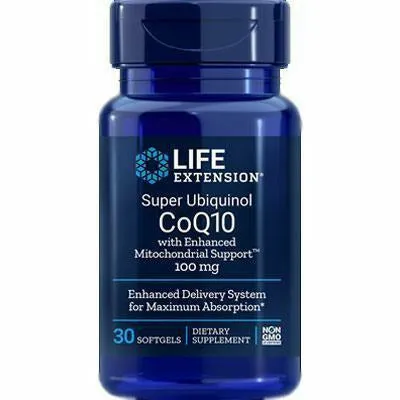 Super Ubiq CoQ10 MitoSupp 100mg 30 sgels by Life Extension