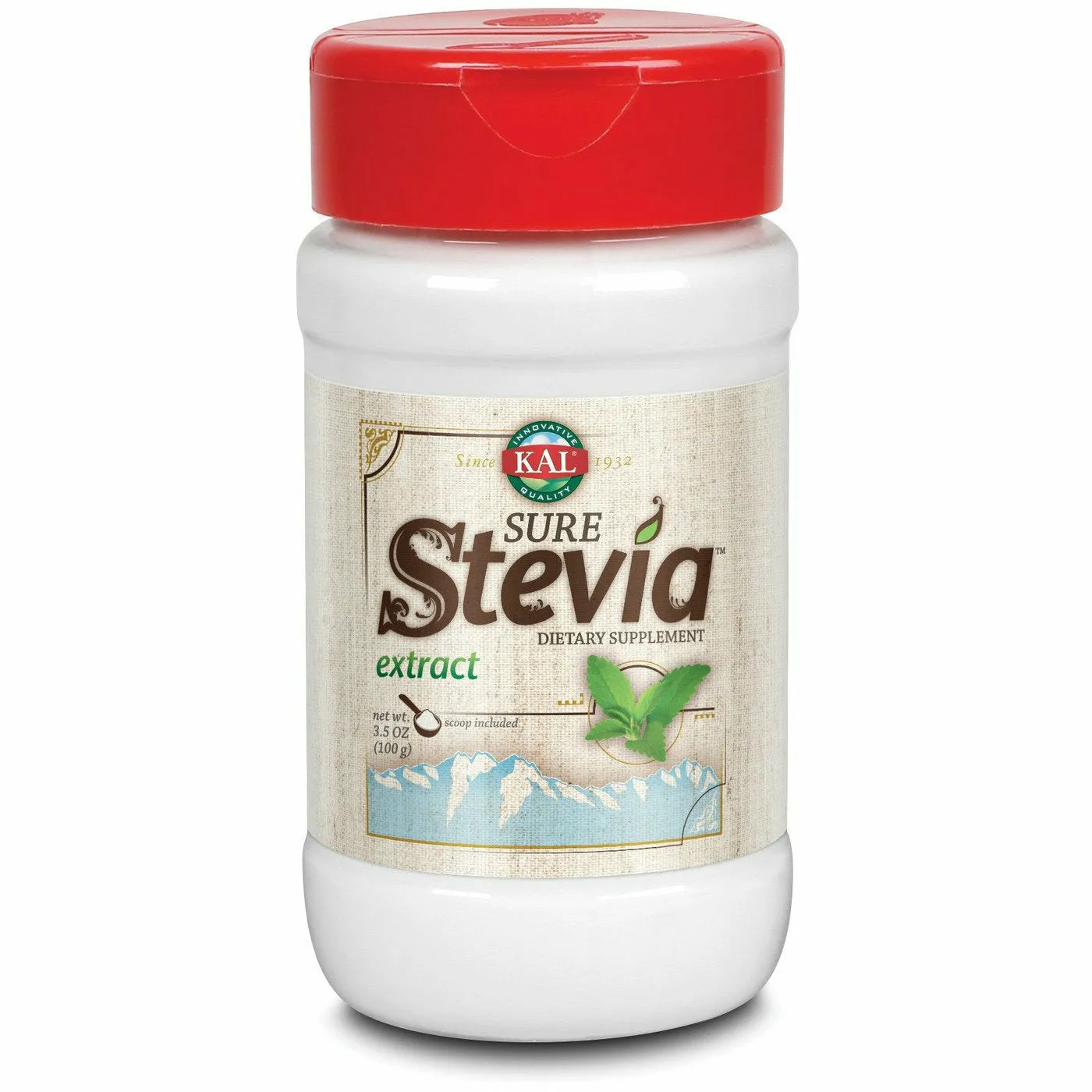 Sure Stevia Extract 3.5 oz By KAL