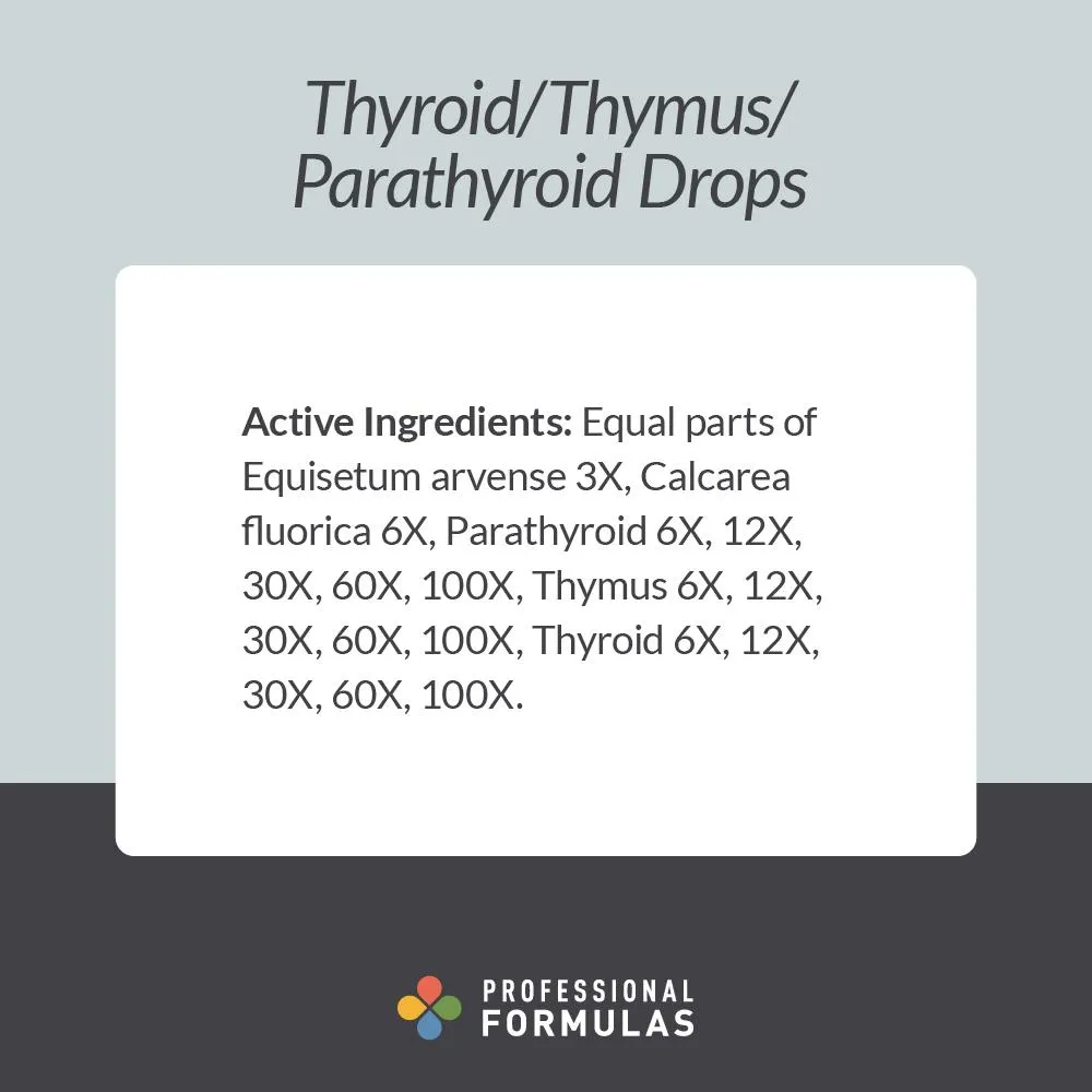 Thyroid/Thymus/Parathyroid Drops 2 oz by Professional Formulas