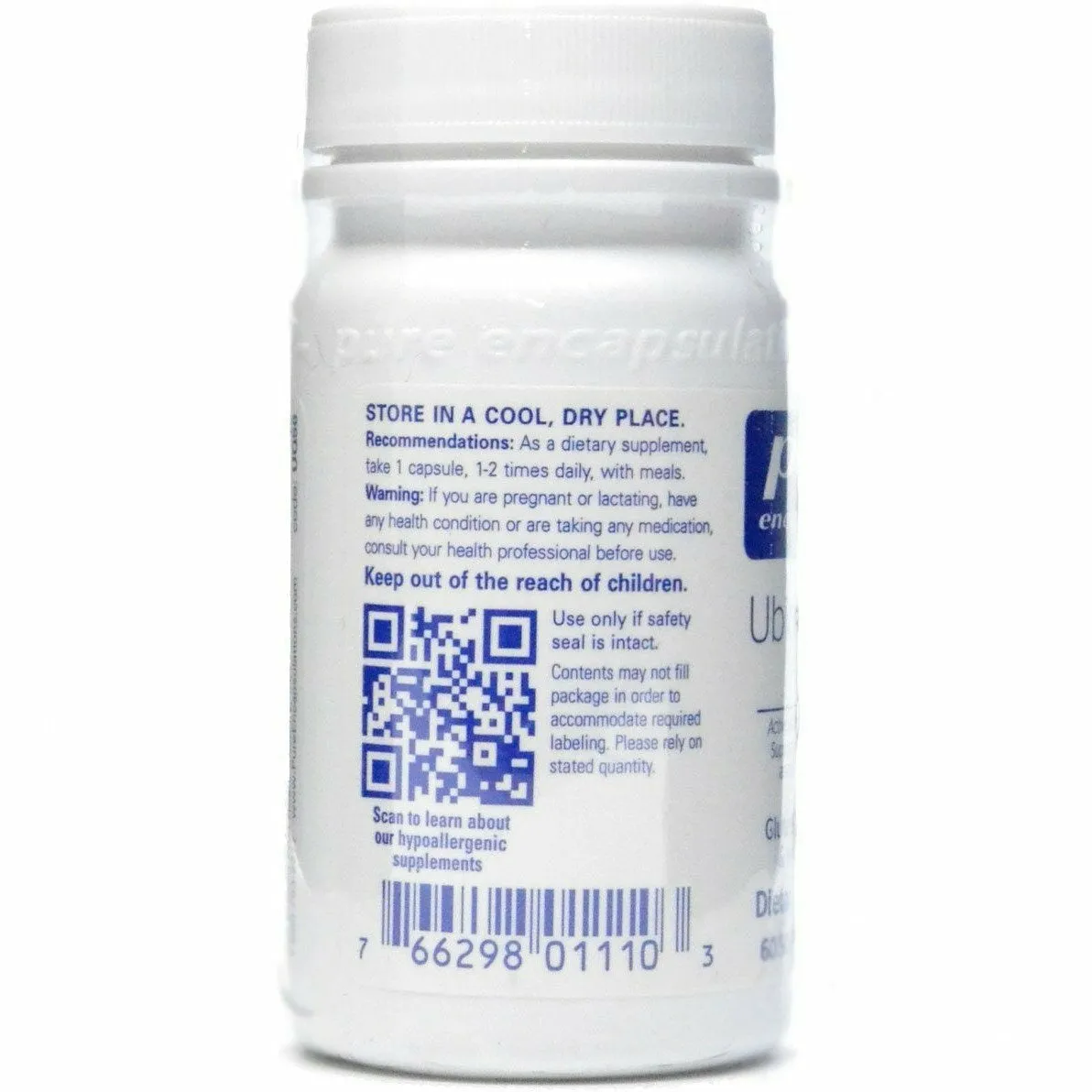 Ubiquinol-QH 50 mg 60 gels by Pure Encapsulations