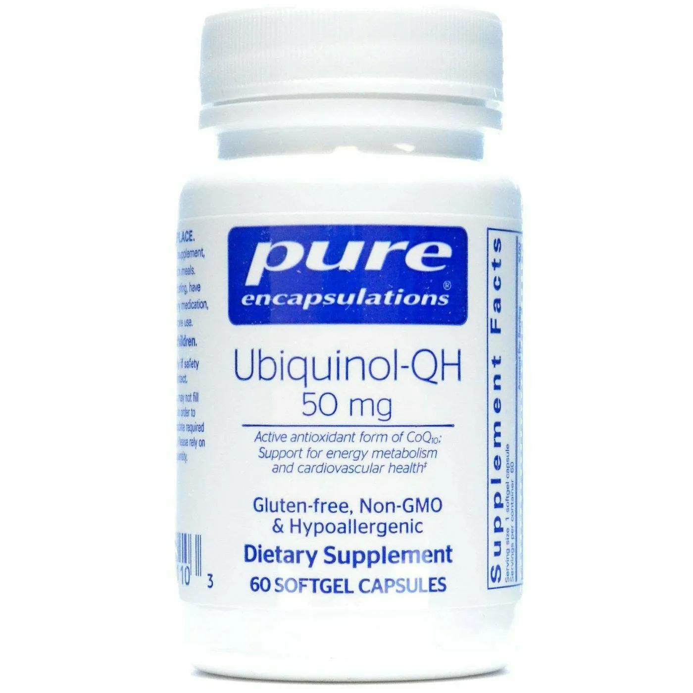 Ubiquinol-QH 50 mg 60 gels by Pure Encapsulations