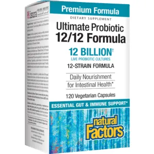 Ultimate Probiotic 12/12 Form 60 vegcaps By Natural Factors