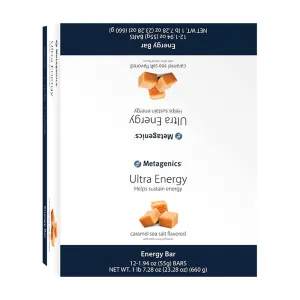 Ultra Energy Bar Caramel Sea Salt 12 Bars by Metagenics