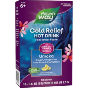 Umcka Cold Relief Hot Drink Lemon 10 packets by Nature's Way
