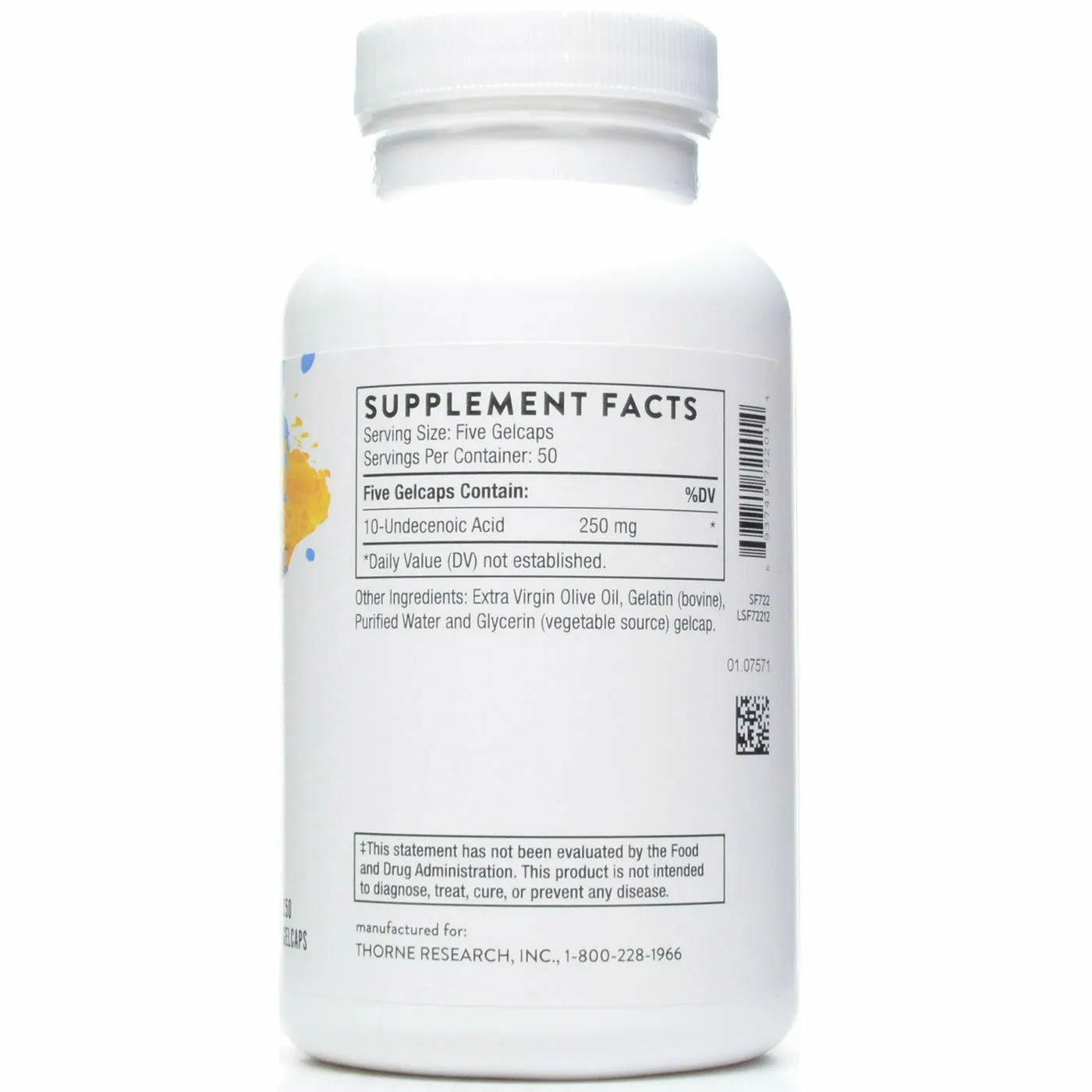 Undecylenic Acid 250 gelcaps by Thorne Research
