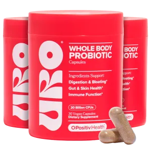 URO - Whole Body Probiotic Capsule - 3 Bottle Subscription