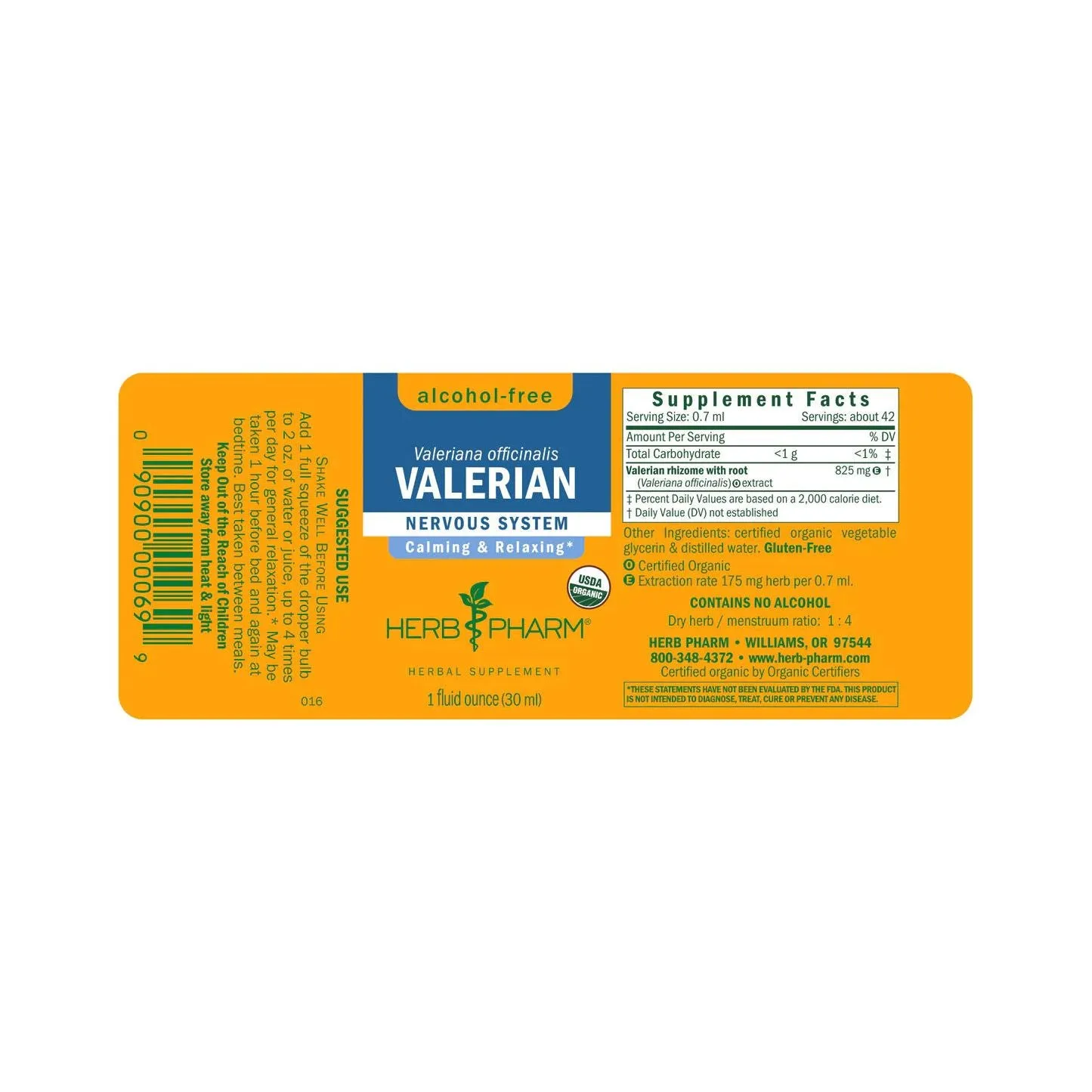 Valerian Alcohol-Free by Herb Pharm