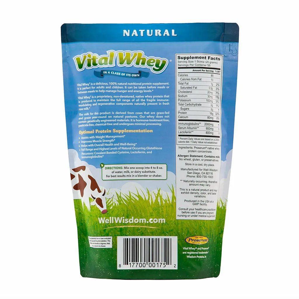 Vital Whey 2.5 lbs by Well Wisdom