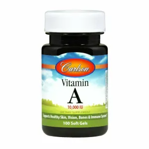 Vitamin A Natural 10000 IU 100 gels by Carlson Labs
