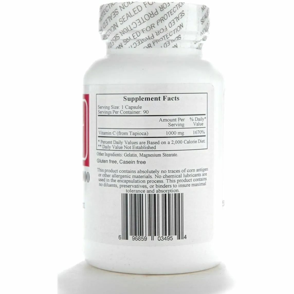 Vitamin C-1000 from Tapioca 90 caps by Ecological Formulas