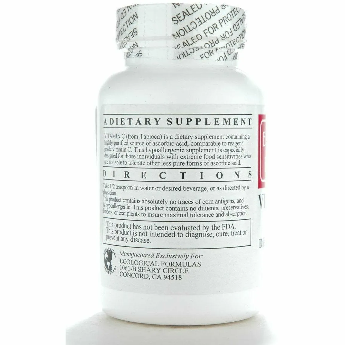 Vitamin C from Tapioca 150 gms by Ecological Formulas