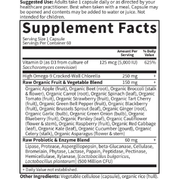 Vitamin Code Raw D3 5000 60 caps by Garden Of Life