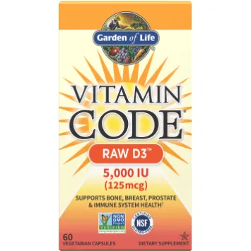 Vitamin Code Raw D3 5000 60 caps by Garden Of Life