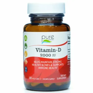 Vitamin-D 2000 IU 30 Capsules by Pure Essence