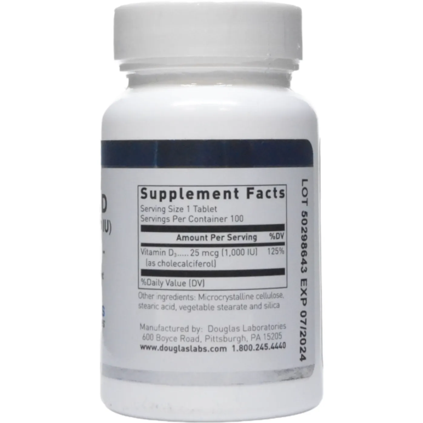Vitamin D-3 1000 IU 100 tabs by Douglas Labs