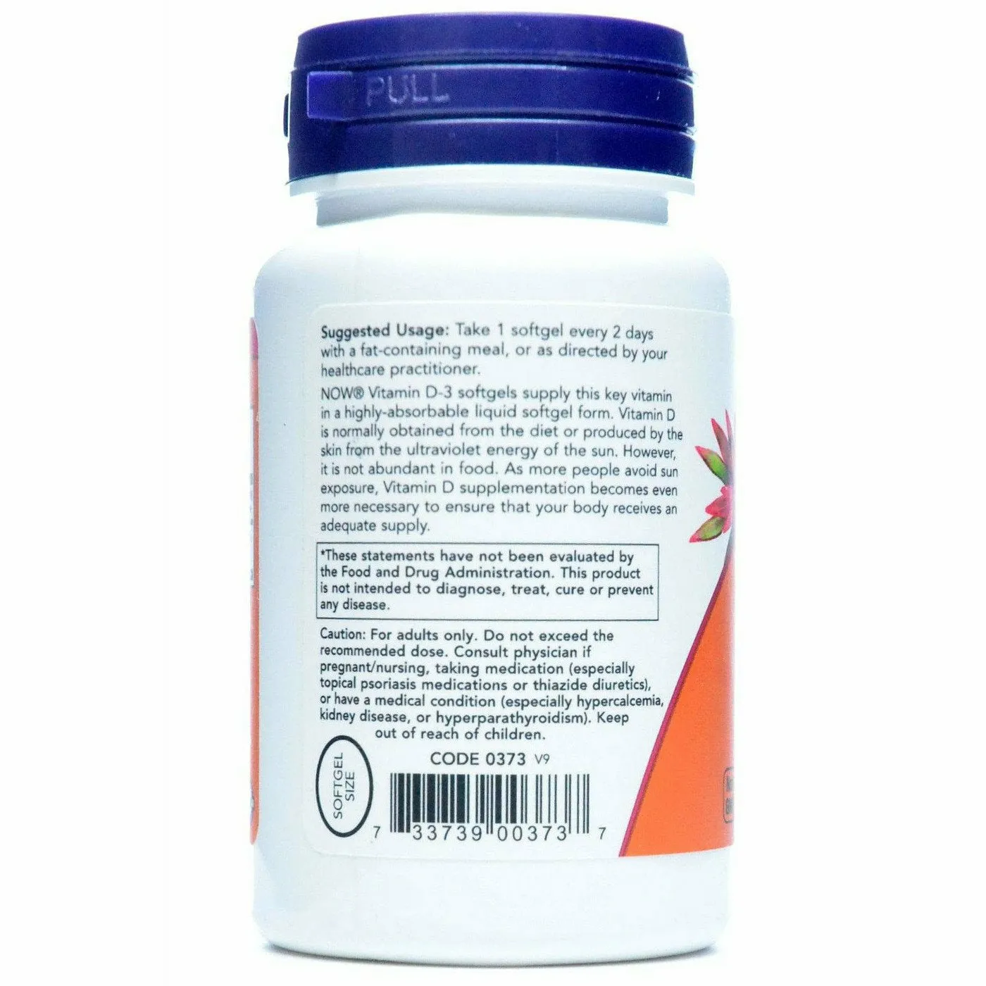 Vitamin D-3 5000 IU 240 softgels by NOW