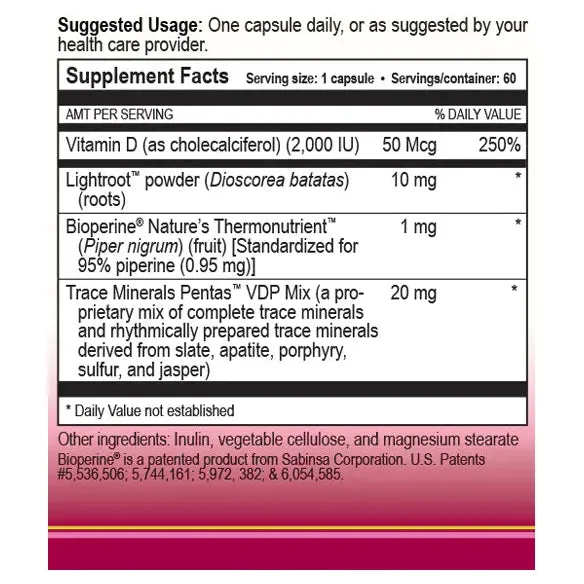 Vitamin D Plus 60 capsules by True Botanica
