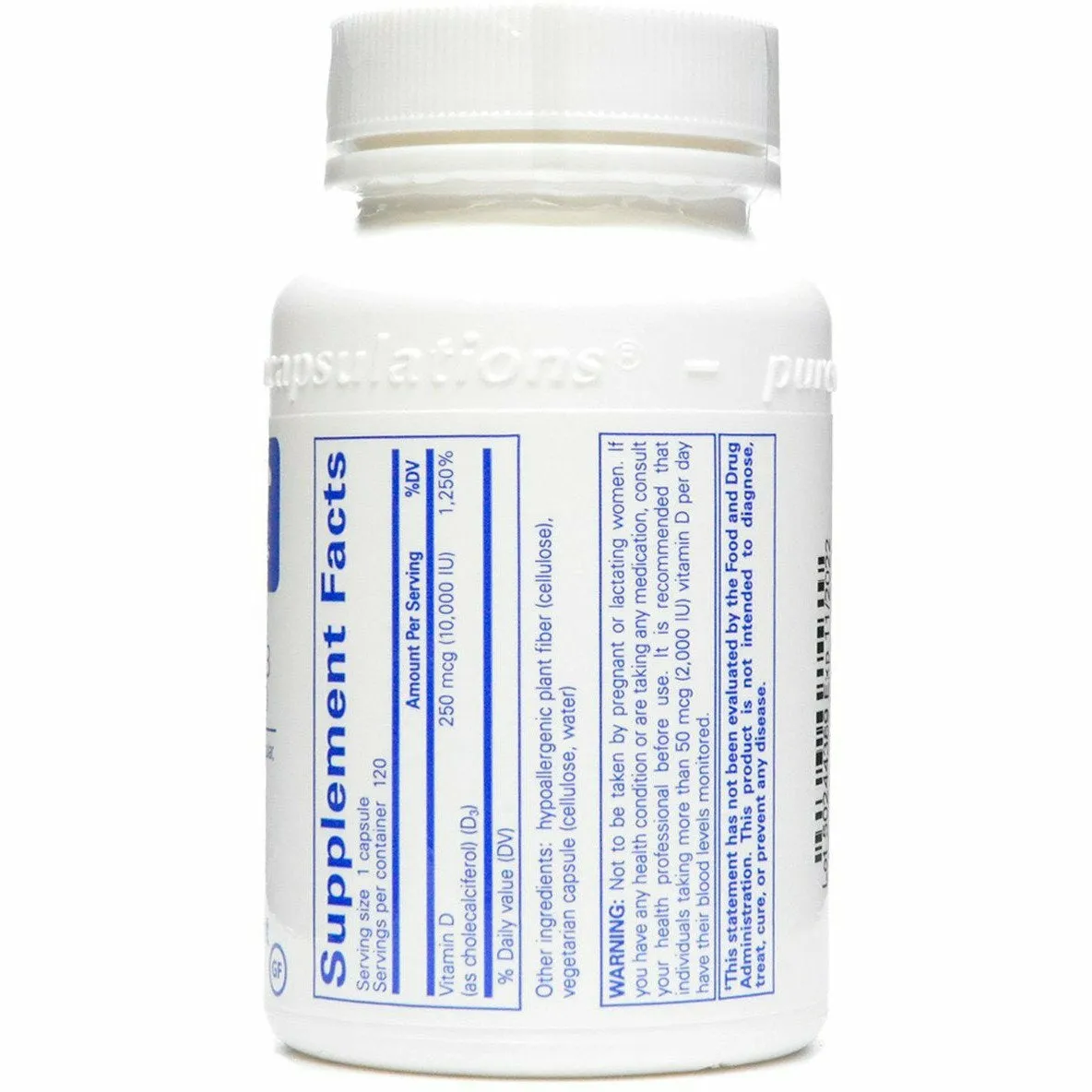 Vitamin D3 10.000 IU by Pure Encapsulations