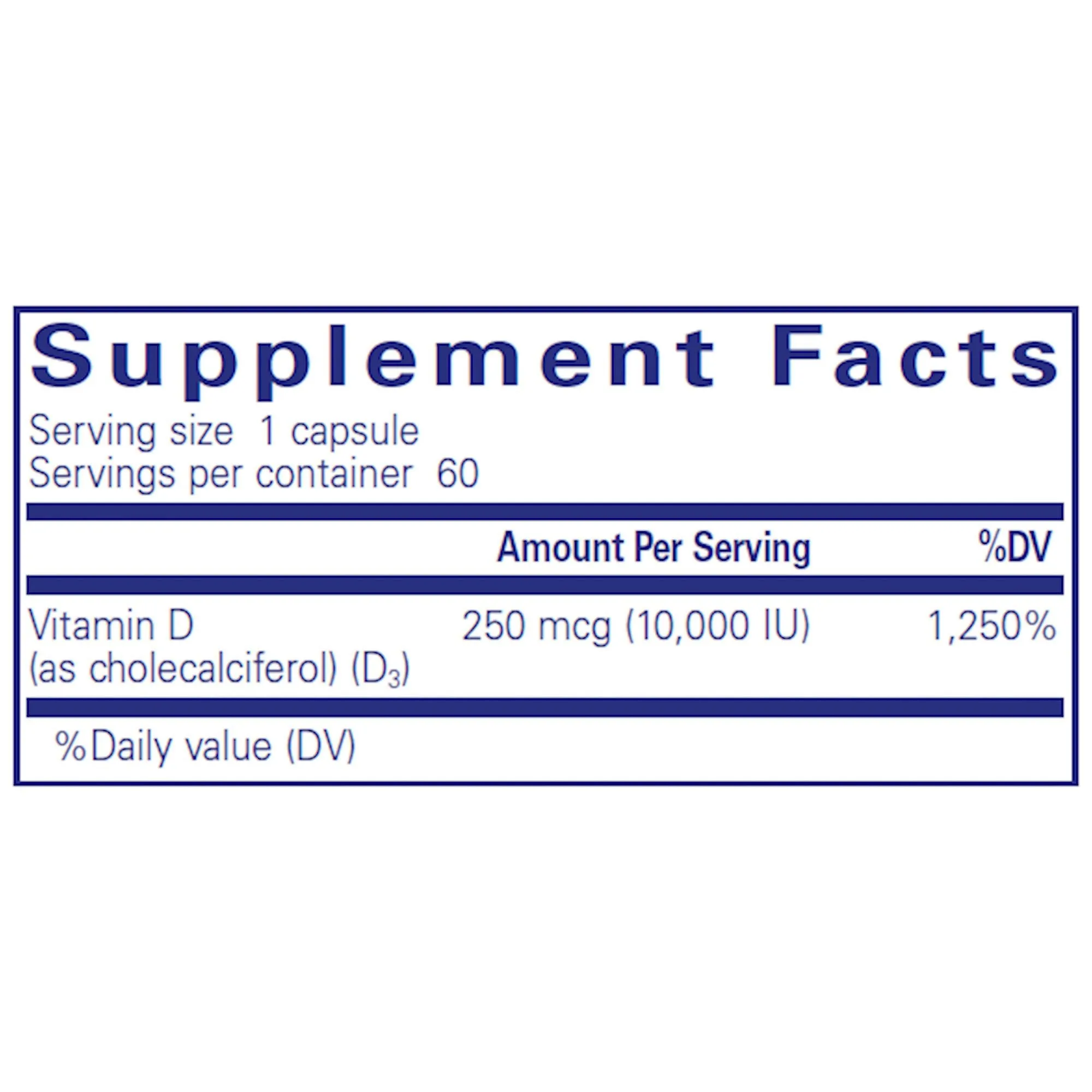 Vitamin D3 10.000 IU by Pure Encapsulations