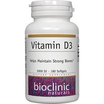 Vitamin D3 125 mcg 180 softgels By Bioclinic Naturals