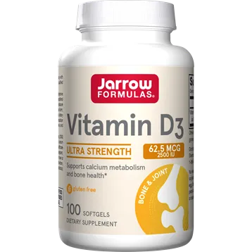 Vitamin D3 2500 IU 100 softgels by Jarrow Formulas