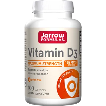Vitamin D3 5000 IU 100 softgels by Jarrow Formulas