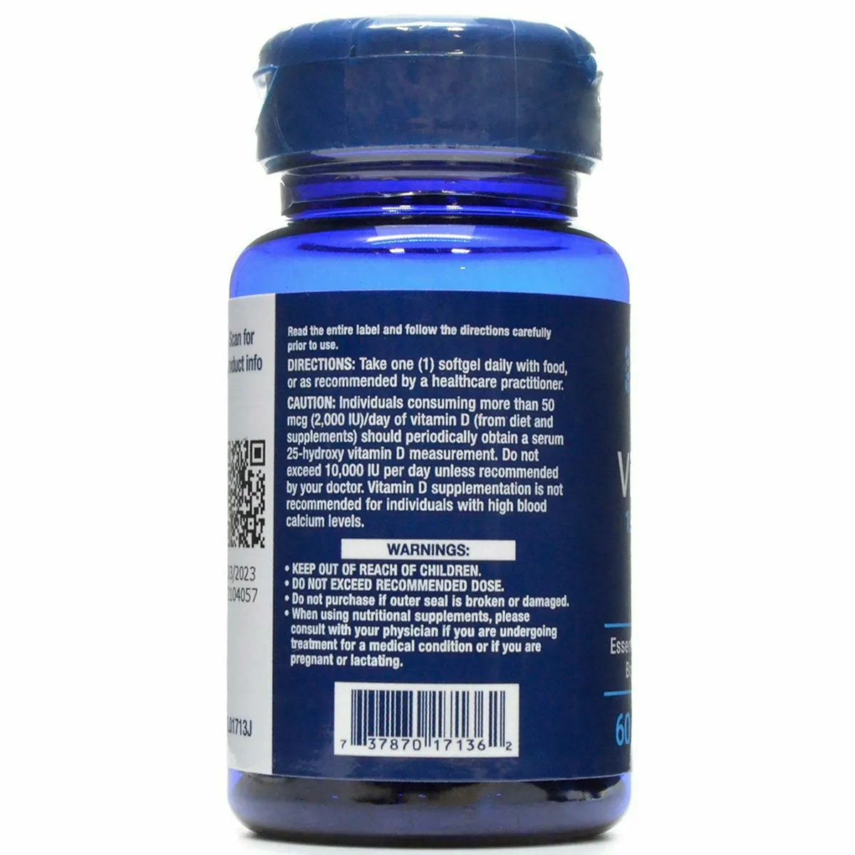 Vitamin D3 5000 IU 60 softgels by Life Extension