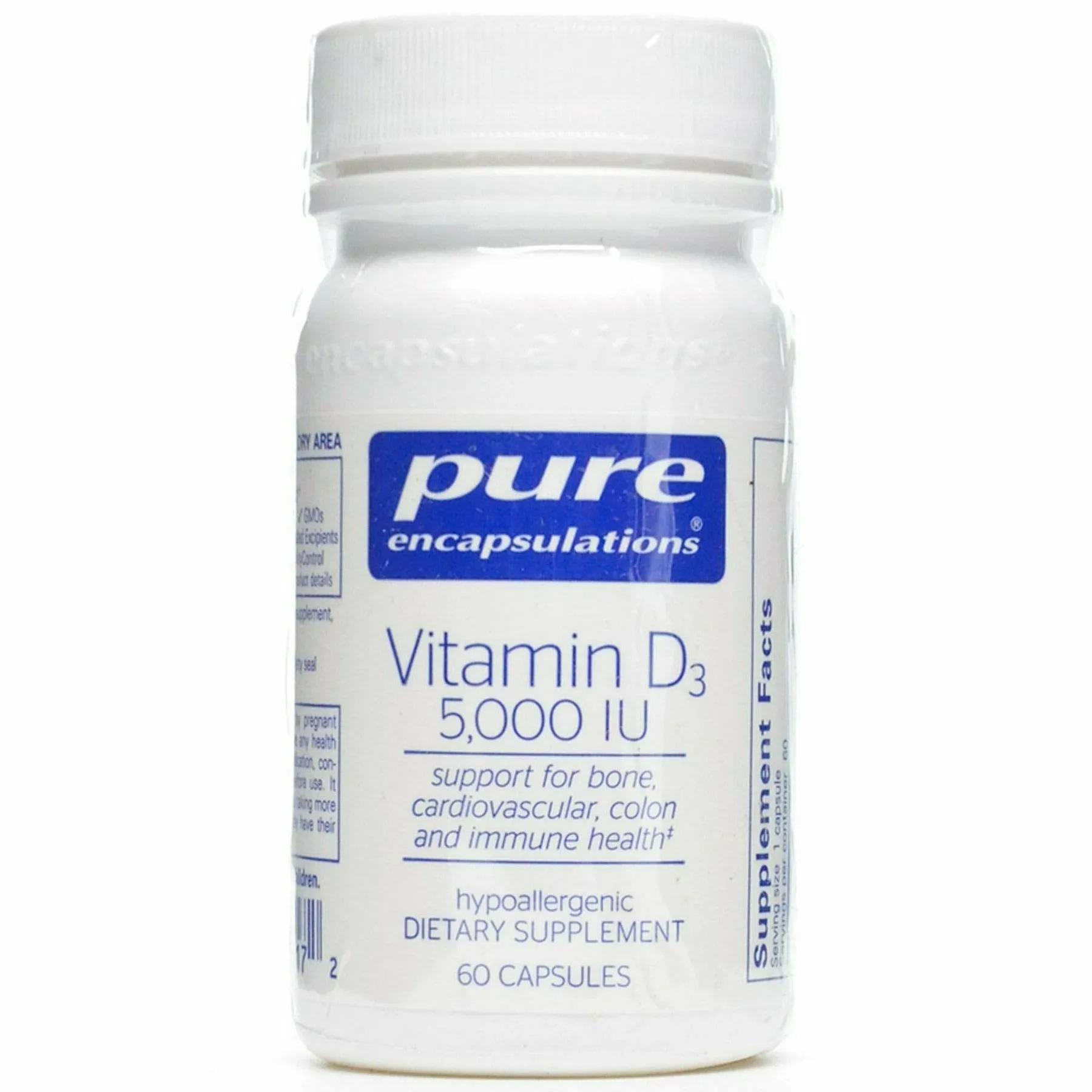 Vitamin D3 5000 IU by Pure Encapsulations