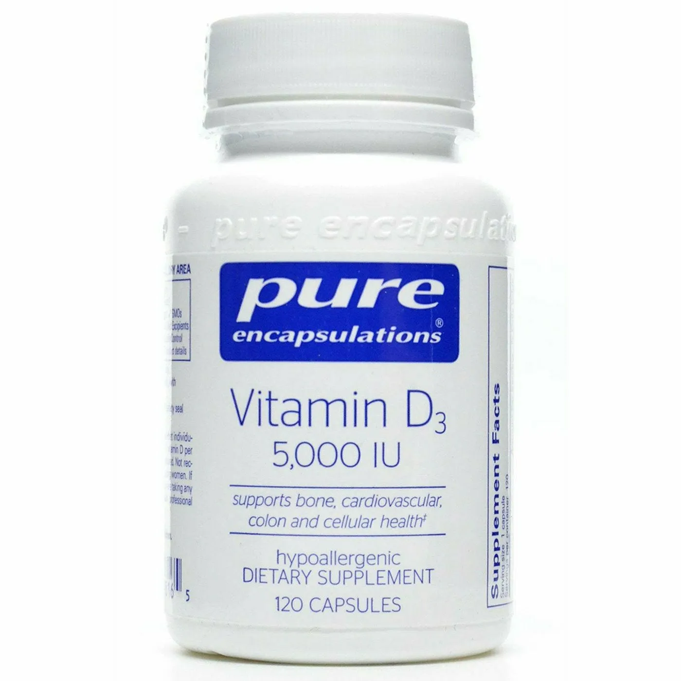 Vitamin D3 5000 IU by Pure Encapsulations