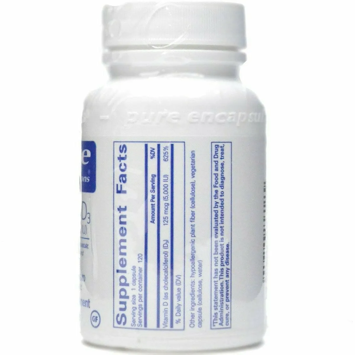 Vitamin D3 5000 IU by Pure Encapsulations
