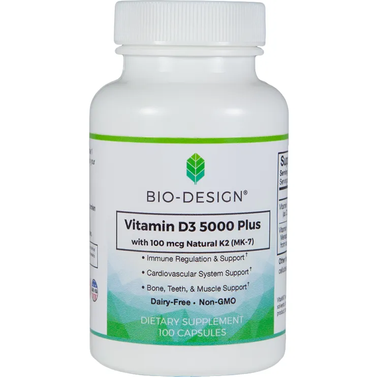 Vitamin D3 5000 Plus Nat MK-7 100 caps By Biodesign