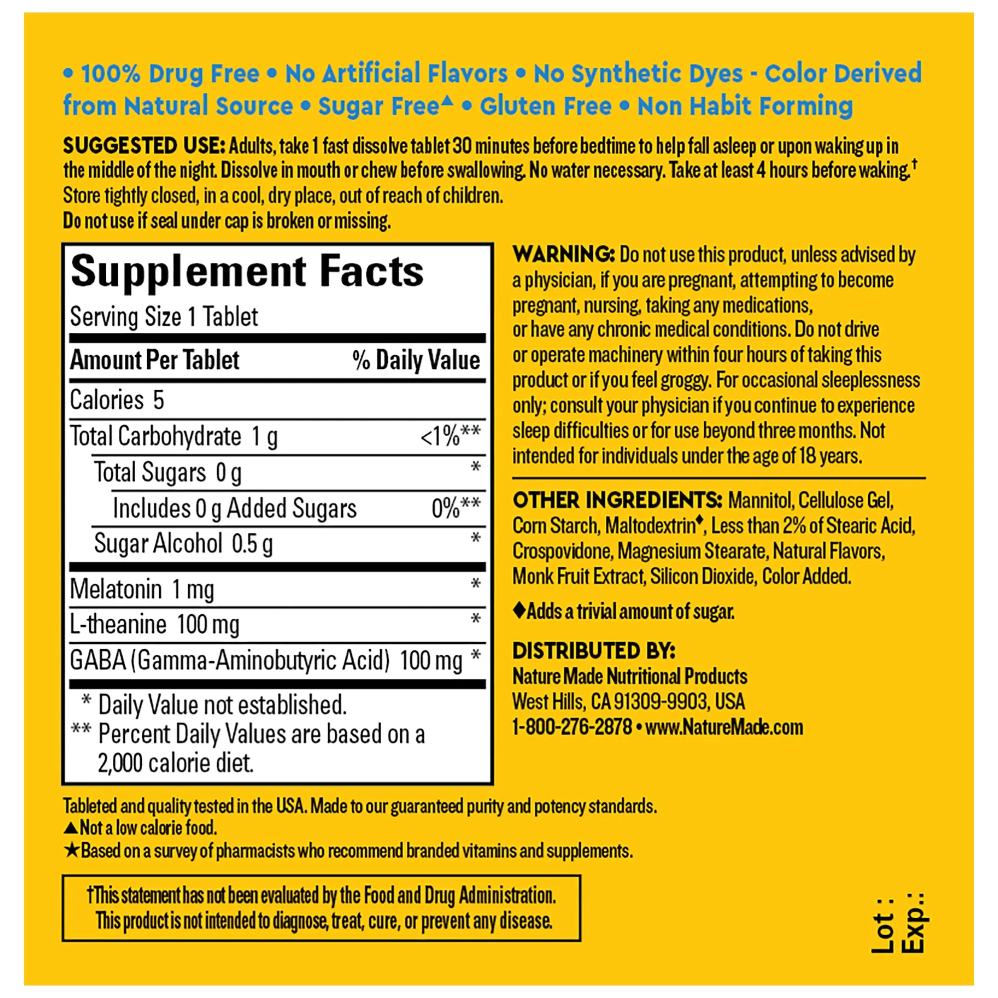 Wellblends Back to Sleep Fast Dissolve Tablets