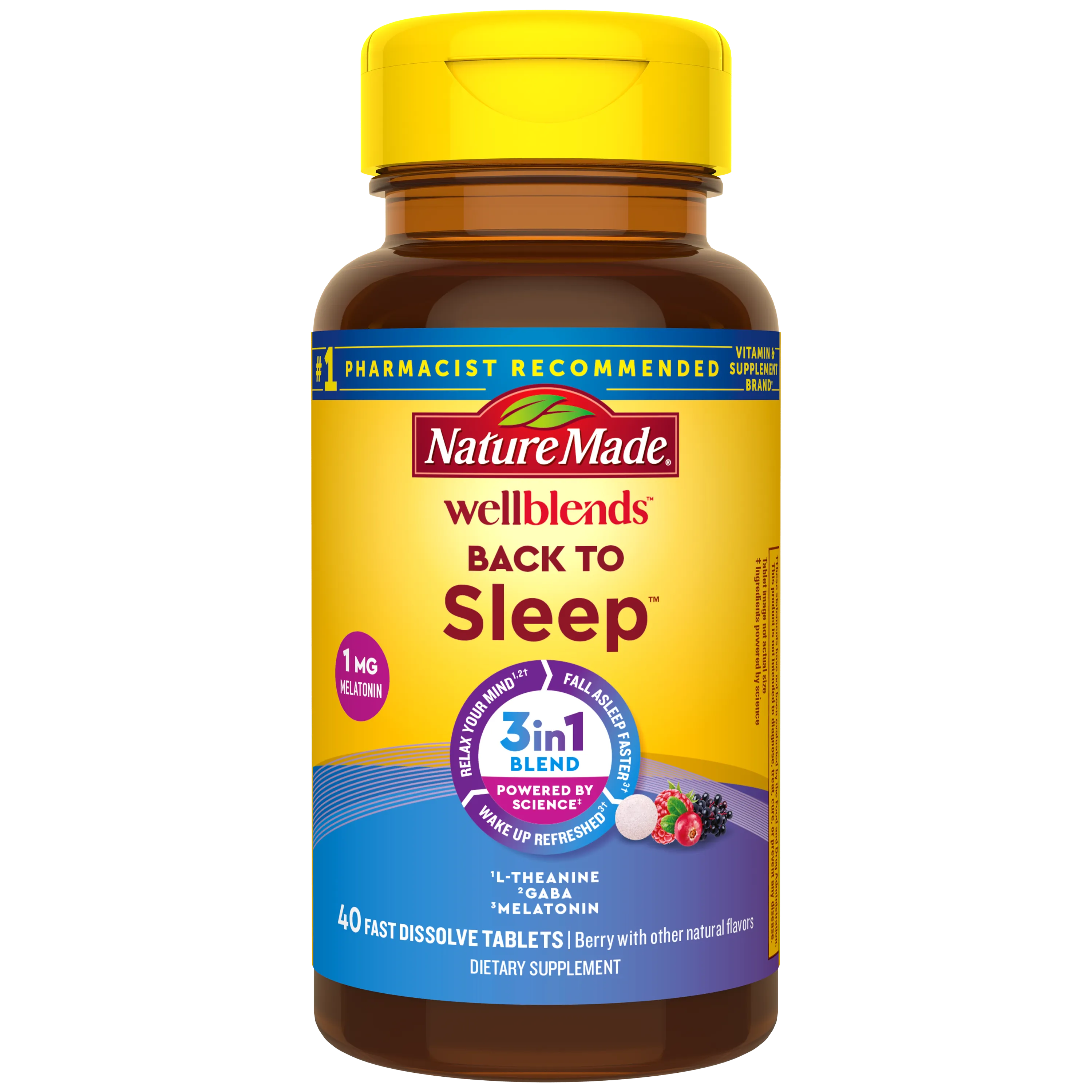 Wellblends Back to Sleep Fast Dissolve Tablets