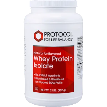 Whey Protein Isolate 2 lbs by Protocol For Life Balance