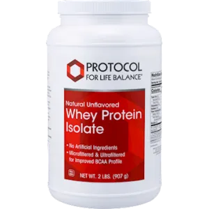 Whey Protein Isolate 2 lbs by Protocol For Life Balance