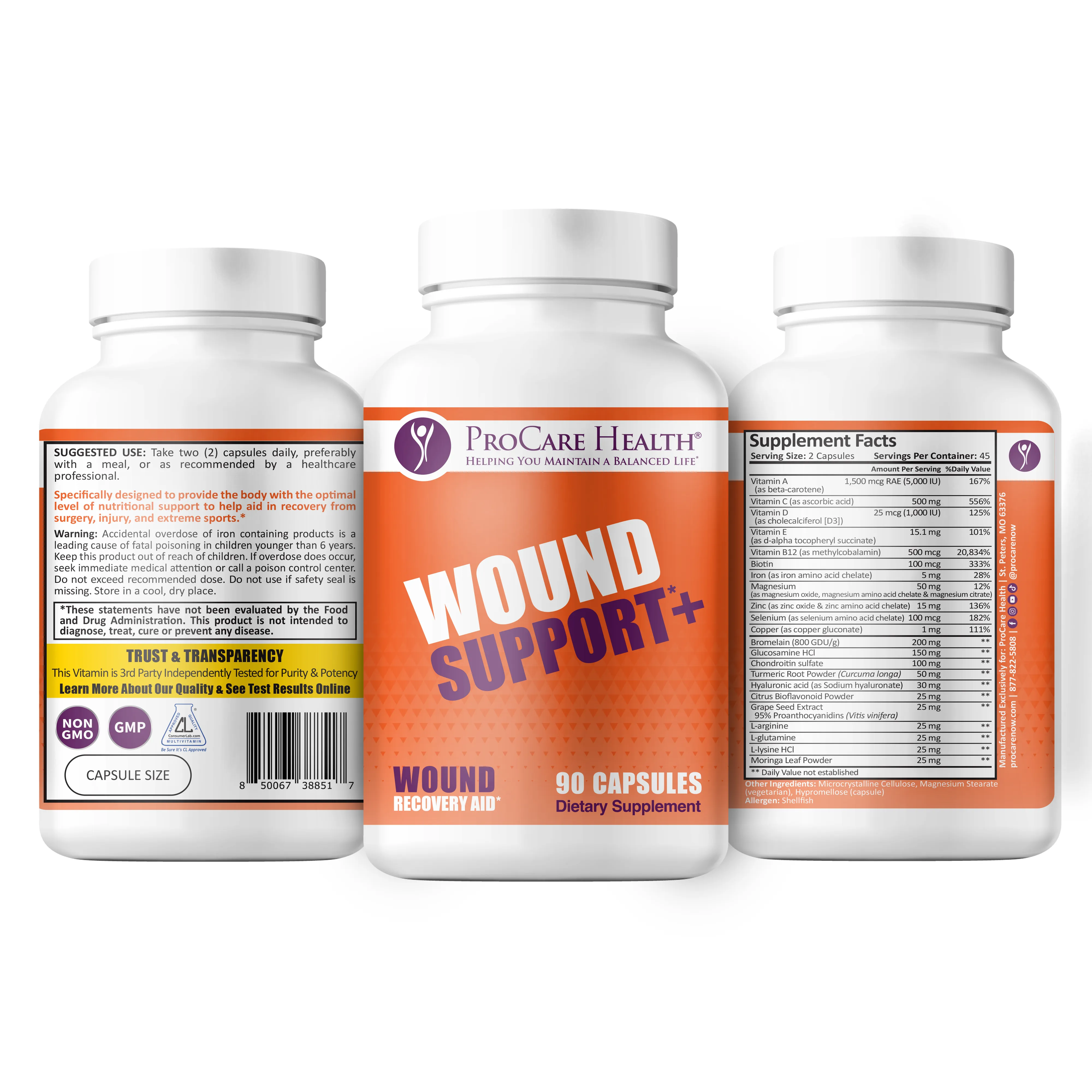 Wound Support  | Veggie Capsule | 90 Count