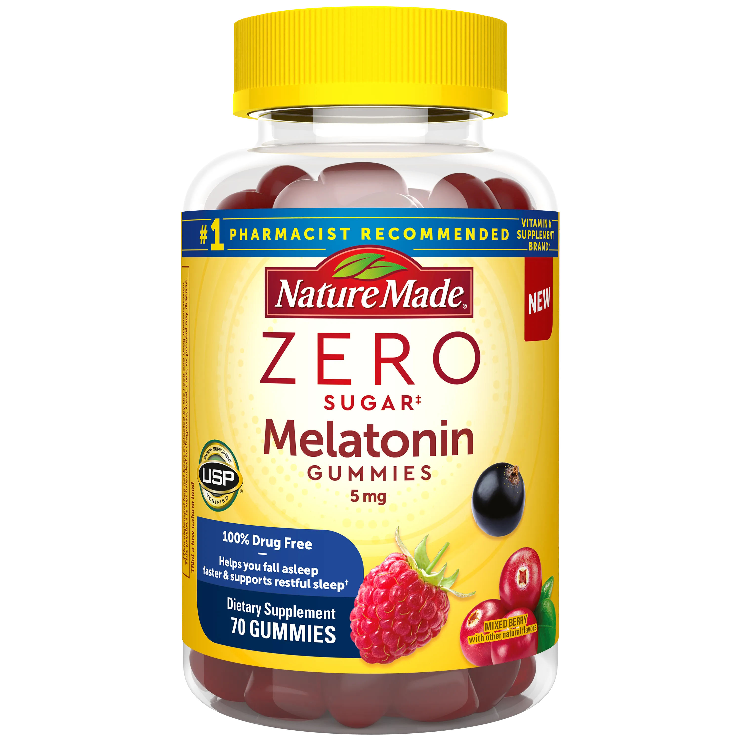 Zero Sugar Melatonin Extra Strength 5 Mg Gummies