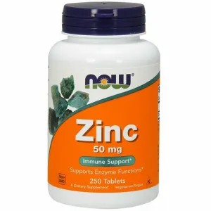 Zinc 50 mg 250 tabs by NOW