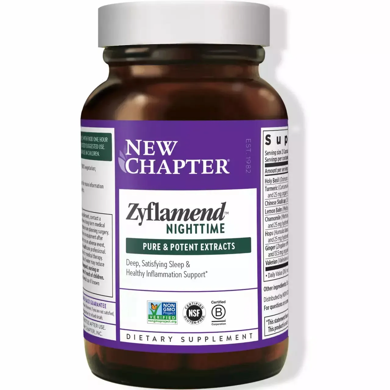Zyflamend Nighttime 60 liquid vegcaps by New Chapter